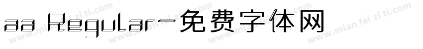 aa Regular字体转换